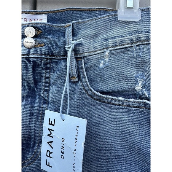 NWT Frame Denim Heritage Le Sylvie slender straight-leg jeans size 25 - Picture 11 of 16